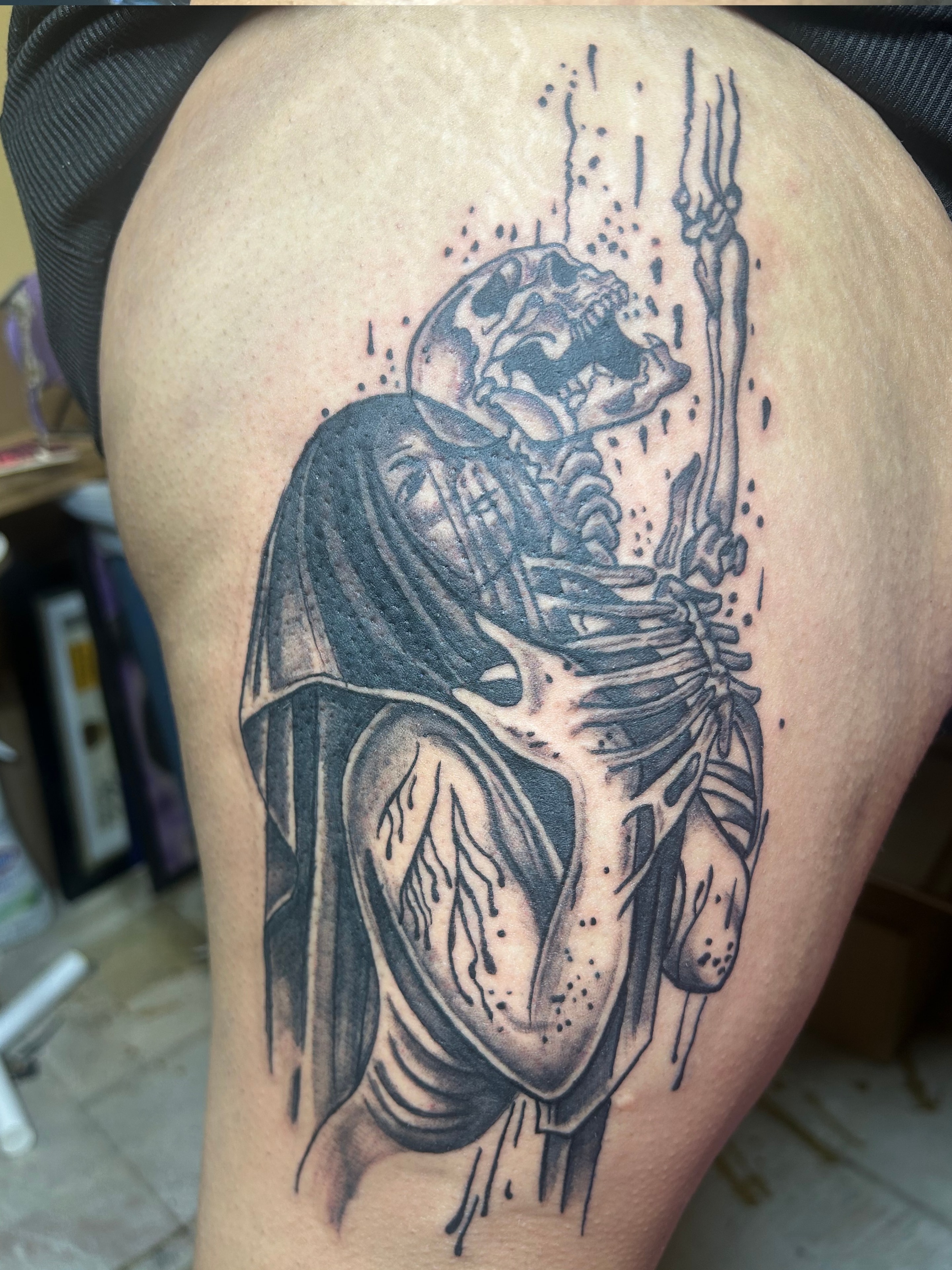 Black and gray realism tattoo
