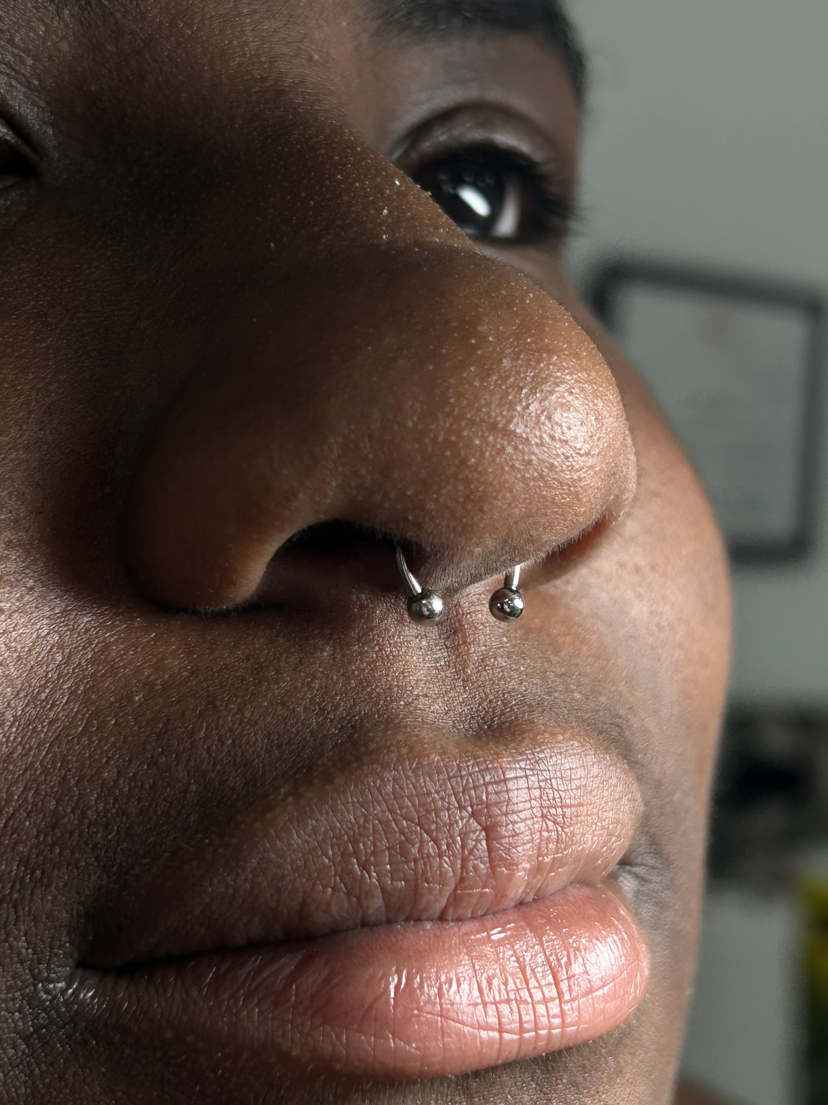 Septum piercing